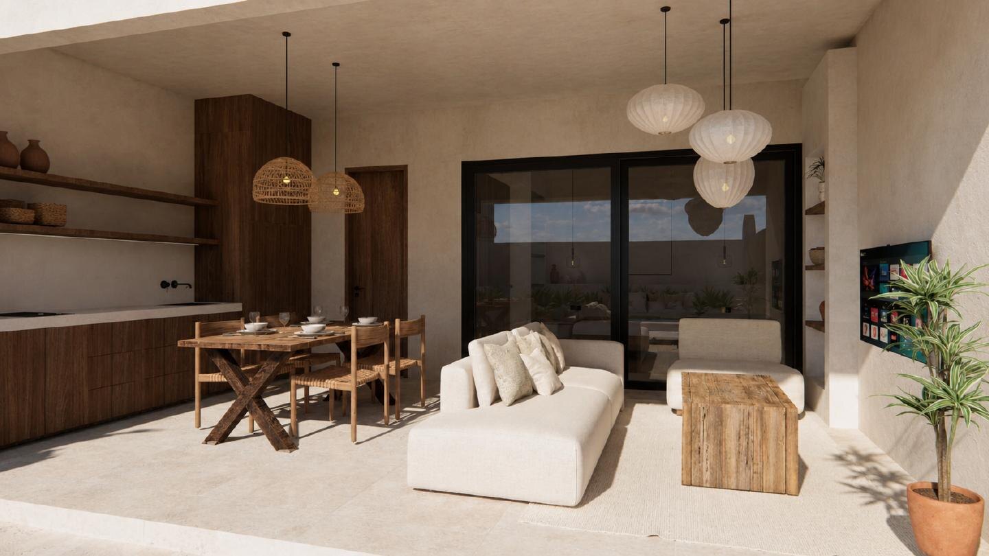 Solum Villa living and dining room